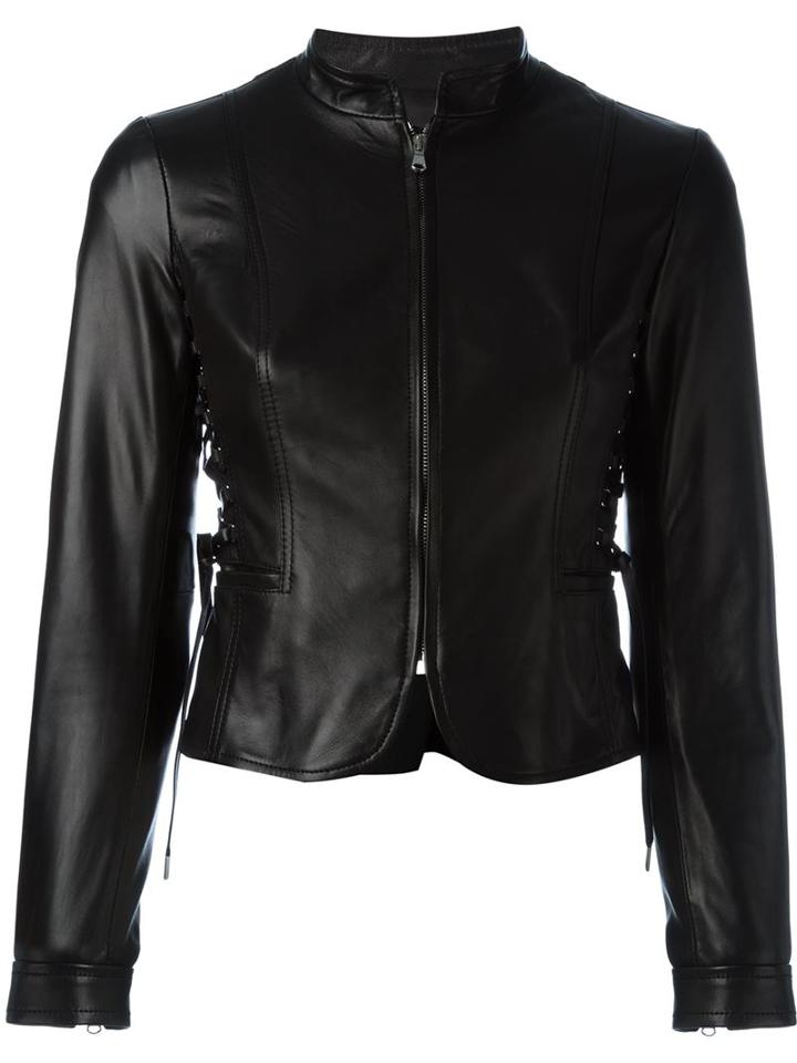 Red Valentino Laced Detail Zipped Jacket