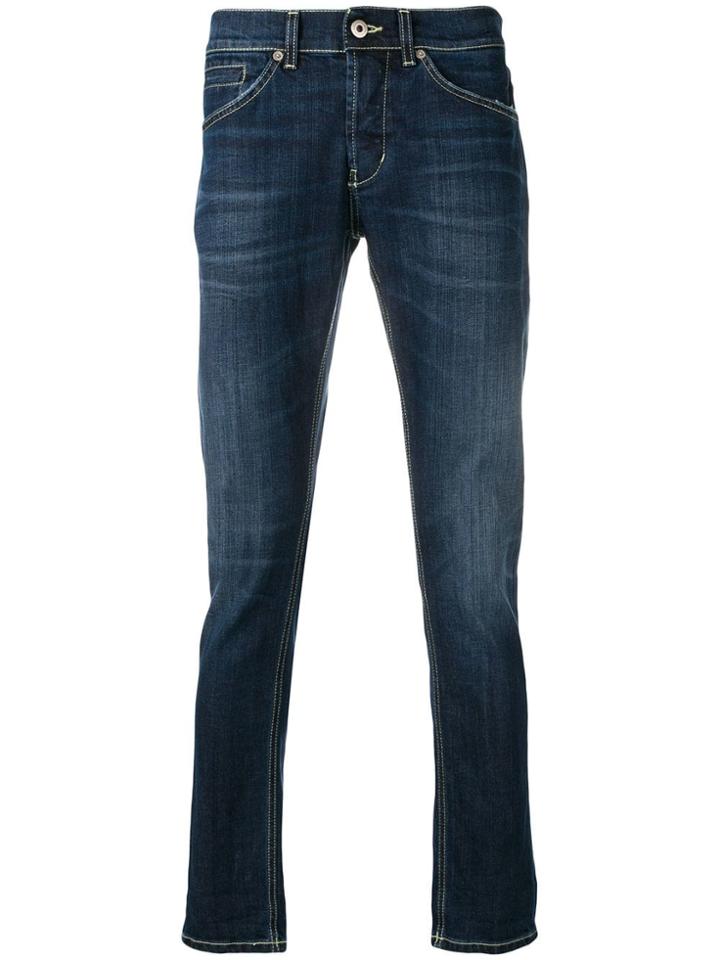 Dondup Regular Mid Rise Jeans - Blue