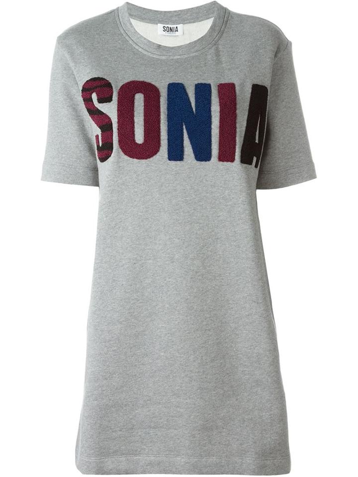Sonia By Sonia Rykiel Towel Logo Sweatshirt Dress