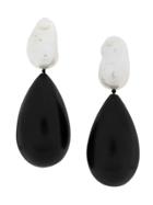 Monies Teardrop Earrings - Black