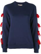 Jour/né - Knot Detail Sweatshirt - Women - Cotton - 34, Blue, Cotton