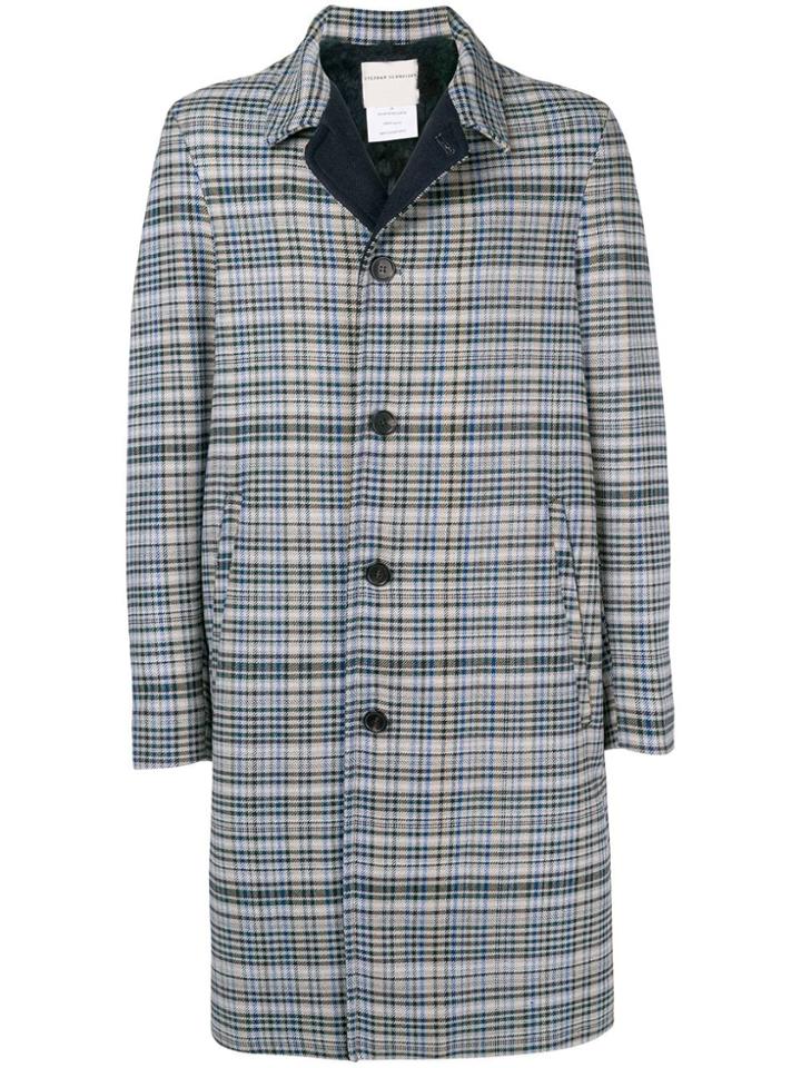 Stephan Schneider Weave Checked Coat - Grey