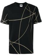 Les Hommes Urban Scribble Print T-shirt - Black