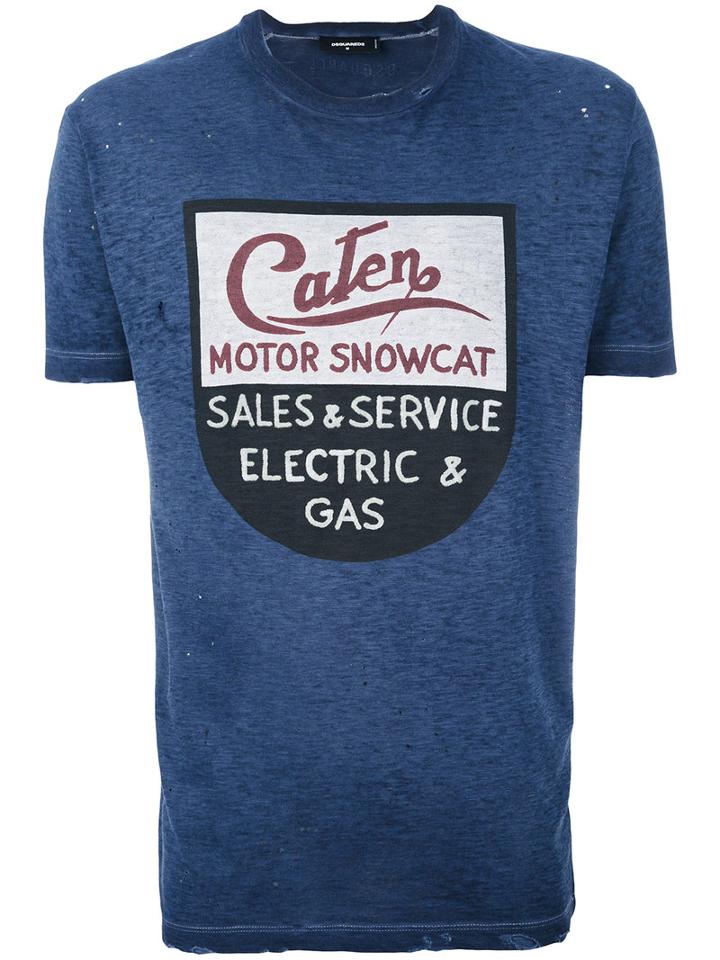 Dsquared2 - Caten Motors Print T-shirt - Men - Cotton/viscose - S, Black, Cotton/viscose