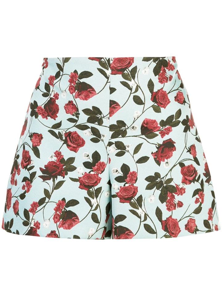 Alice+olivia Sherri Rose Shorts - Blue