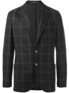 Eleventy Checked Blazer, Men's, Size: 48, Grey, Cotton/acetate/wool/polybutylene Terephthalate (pbt)