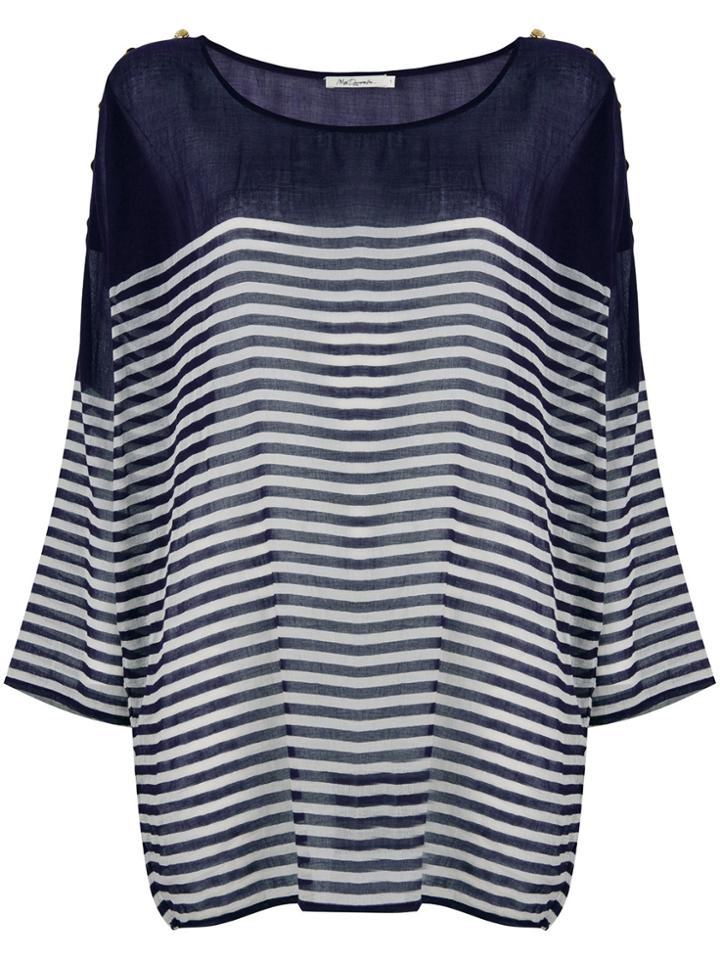 Mes Demoiselles Shoulder Button Jumper - Blue