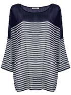 Mes Demoiselles Shoulder Button Jumper - Blue