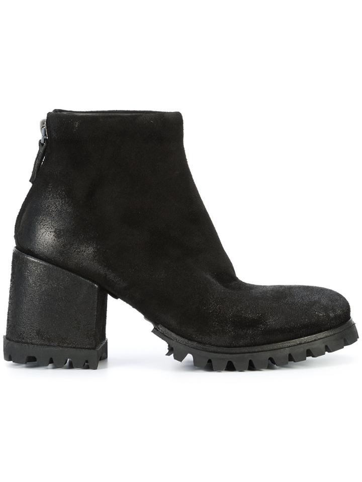 Marsèll Ridged Sole Ankle Boots - Black