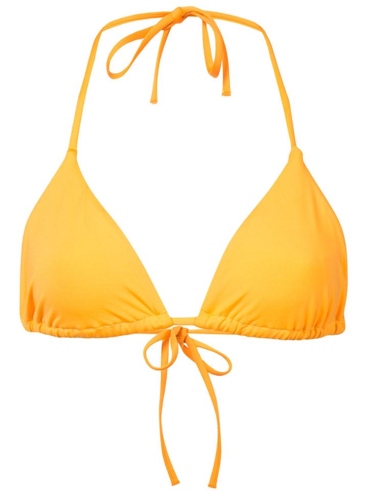 Onia - Megan Bikini Top - Women - Nylon/spandex/elastane - Xl, Yellow/orange, Nylon/spandex/elastane