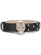 Philipp Plein Skull And Stud Belt - Black