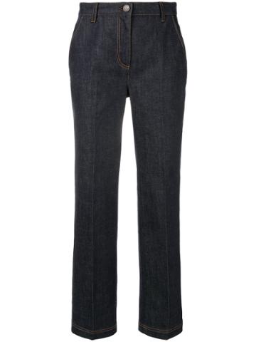 Fendi Cropped Jeans - Blue