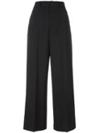Diesel Black Gold Cropped Palazzo Pants, Women's, Size: 42, Polyester/wool/spandex/elastane