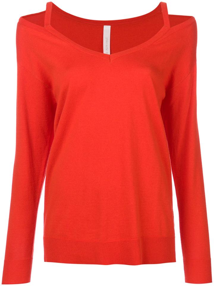 Philo-sofie Cold Shoulder Jumper - Yellow & Orange