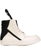 Rick Owens Geobasket Hi-top Sneakers, Men's, Size: 44, White, Calf Leather/rubber