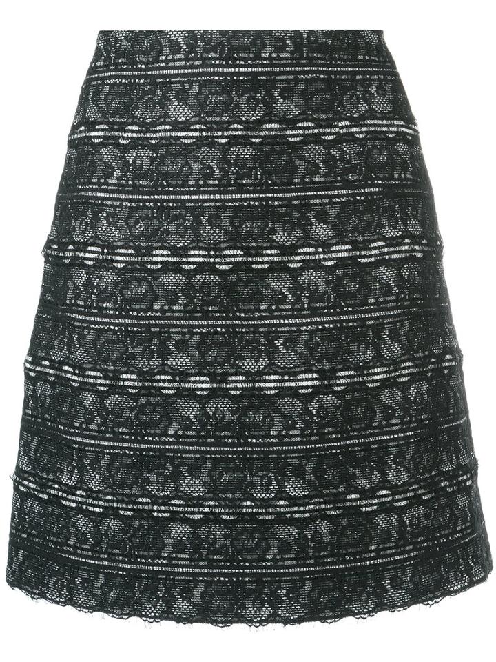 Talie Nk Lace Skirt, Women's, Size: 38, Black, Silk/acrylic/polyester/virgin Wool