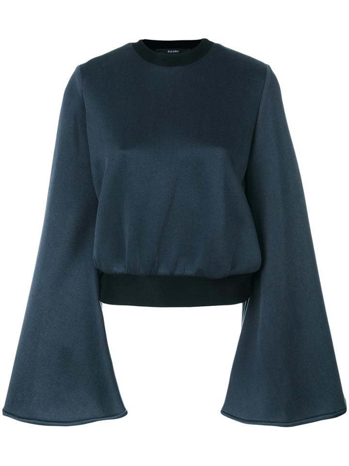 Ellery Flared Sleeve Top - Blue