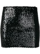 Faith Connexion Kappa Tape Sequin Mini Skirt - Black