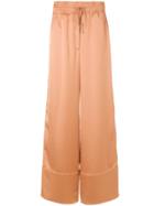 Off-white Palazzo Trousers - Nude & Neutrals