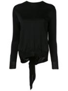 Cushnie Et Ochs Open Back Blouse, Women's, Size: Xs, Black, Viscose