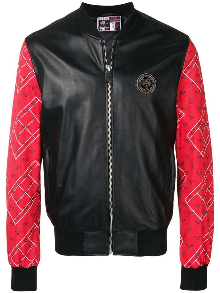 Plein Sport Zipped-up Bomber Jacket - Black
