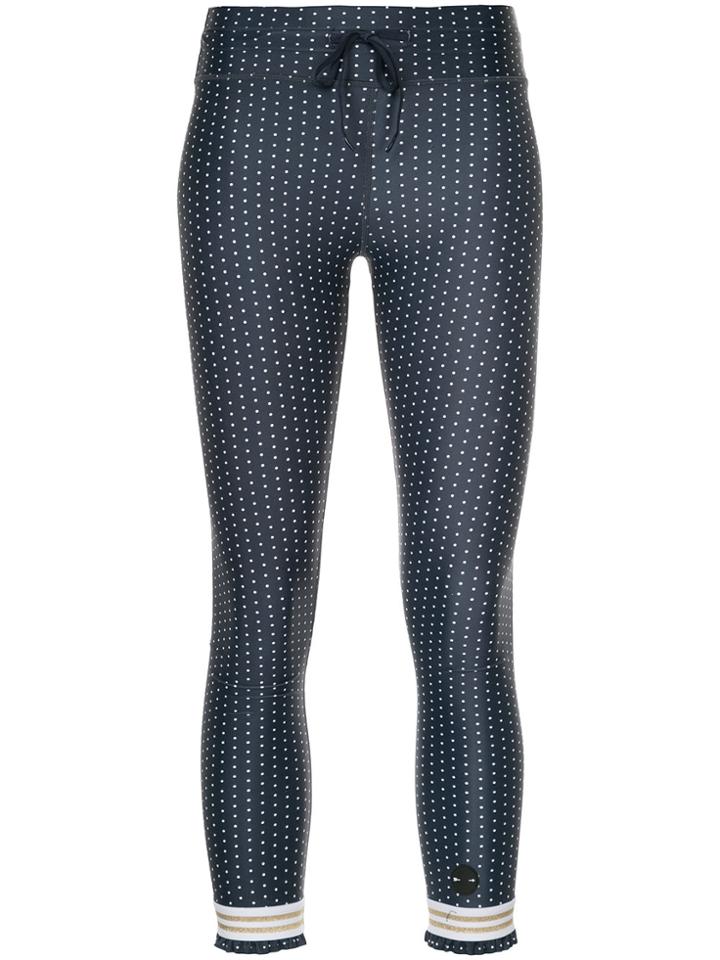 The Upside Polka Dot Leggings - Blue