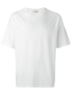 Saint Laurent Distressed Effect T-shirt, Men's, Size: Small, White, Cotton
