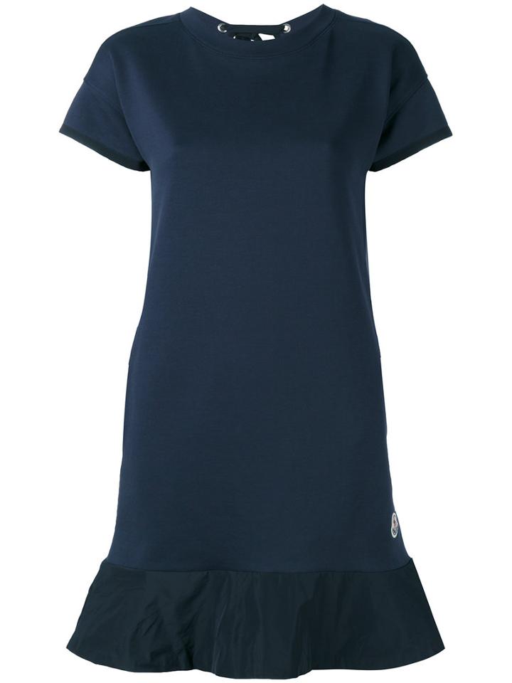 Moncler T-shirt Jersey Dress, Women's, Size: Xs, Blue, Cotton/polyester