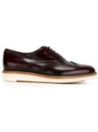 Salvatore Ferragamo Love Derby Shoes, Men's, Size: 6, Red, Leather/rubber