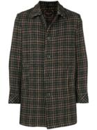 Paltò Houndstooth Single Breasted Coat - Gold