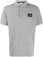 Calvin Klein Logo Patch Polo Shirt - Grey