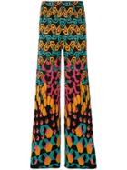 M Missoni Jacquard Knit Geometric Trousers - Black