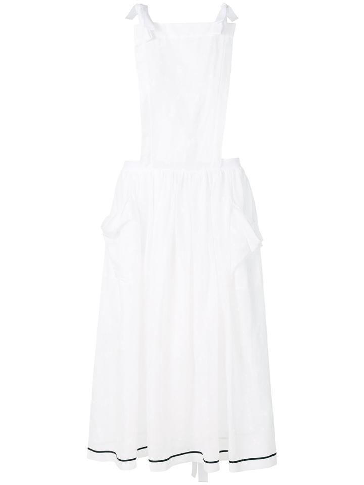 Philosophy Di Lorenzo Serafini Crossover Strap Detail Dress - White