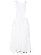 Philosophy Di Lorenzo Serafini Crossover Strap Detail Dress - White