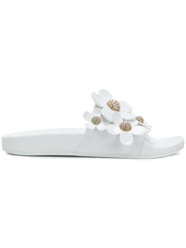 Marc Jacobs Daisy Slides - White
