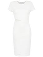 Tufi Duek Tube Dress With Cut Detail - White