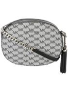 Michael Michael Kors Logo Pattern Cross Body Bag, Black, Pvc/leather