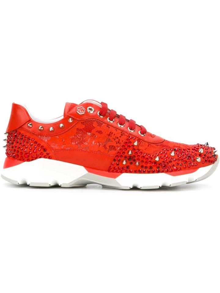 Philipp Plein 'broken Bridge' Sneakers - Red