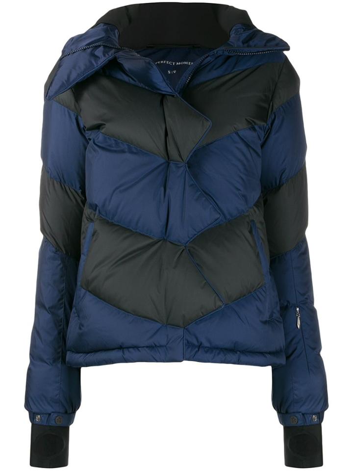 Perfect Moment Chevron Puffer Jacket - Blue