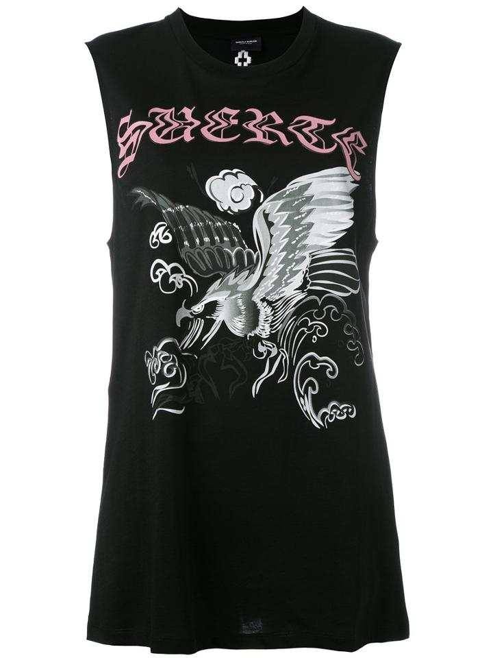 Marcelo Burlon County Of Milan Eagle Print Tank Top, Women's, Size: Medium, Black, Cotton