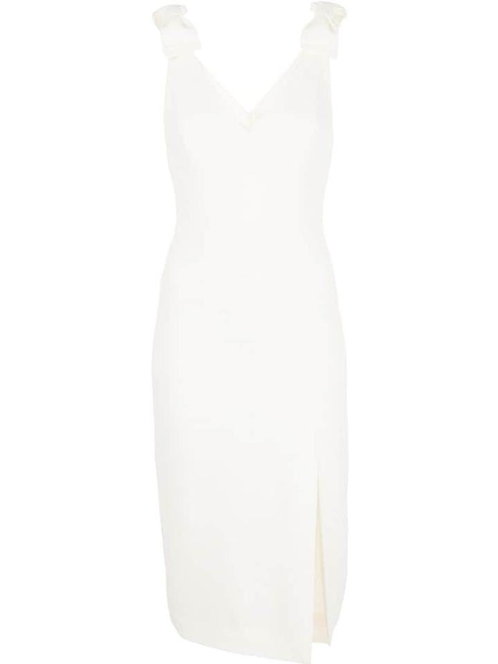 Zimmermann V-neck Midi Dress - White