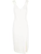 Zimmermann V-neck Midi Dress - White