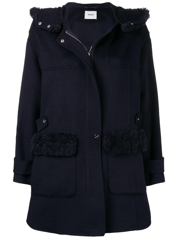 Max & Moi Duffle Coat Detail Shearlin - Blue
