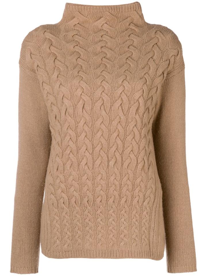 Max Mara Polo Neck Jumper - Nude & Neutrals