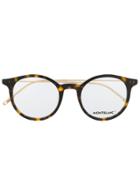Montblanc Round Frame Glasses - Brown