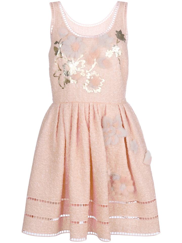 Fendi Sleeveless Short Dress - Nude & Neutrals