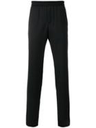Emporio Armani Zip-detailed Straight-leg Trousers - Black