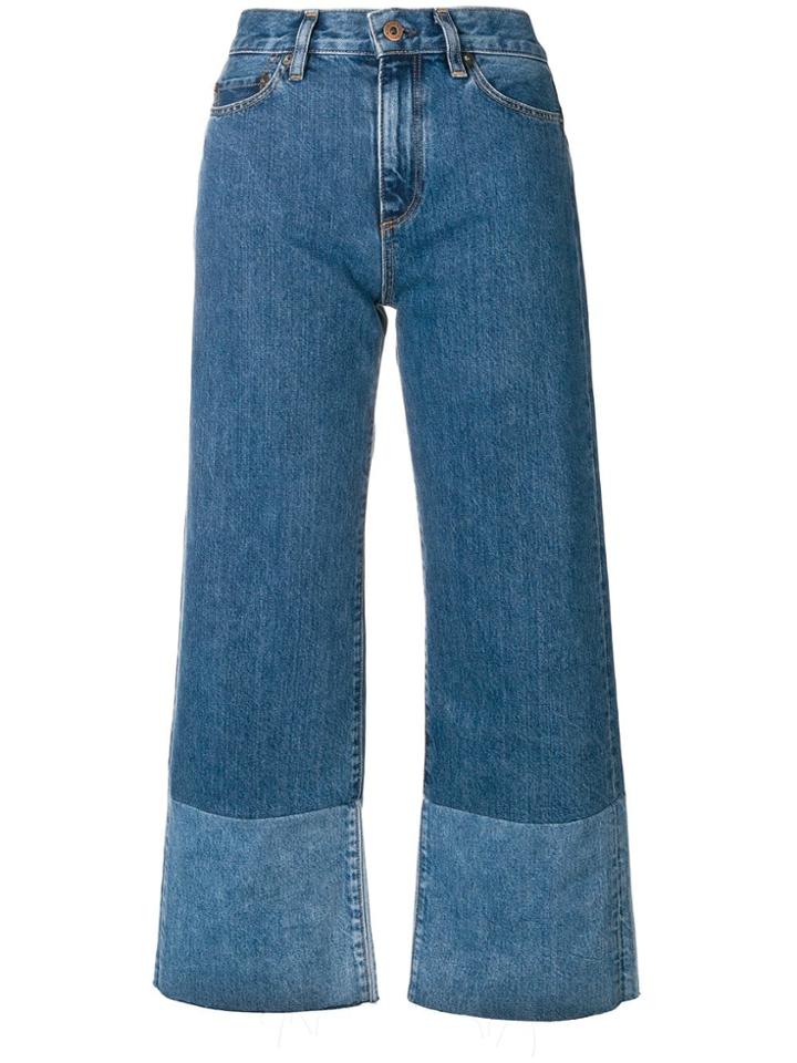 Simon Miller Cropped Flared Jeans - Blue