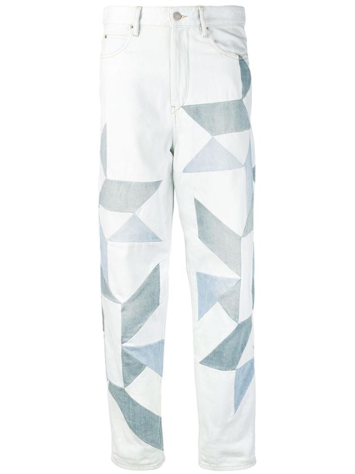 Isabel Marant Étoile Geometric Panels Jeans - Blue