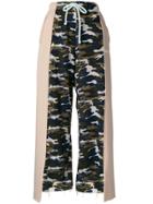 Natasha Zinko Camouflage Wide Leg Joggers - Multicolour